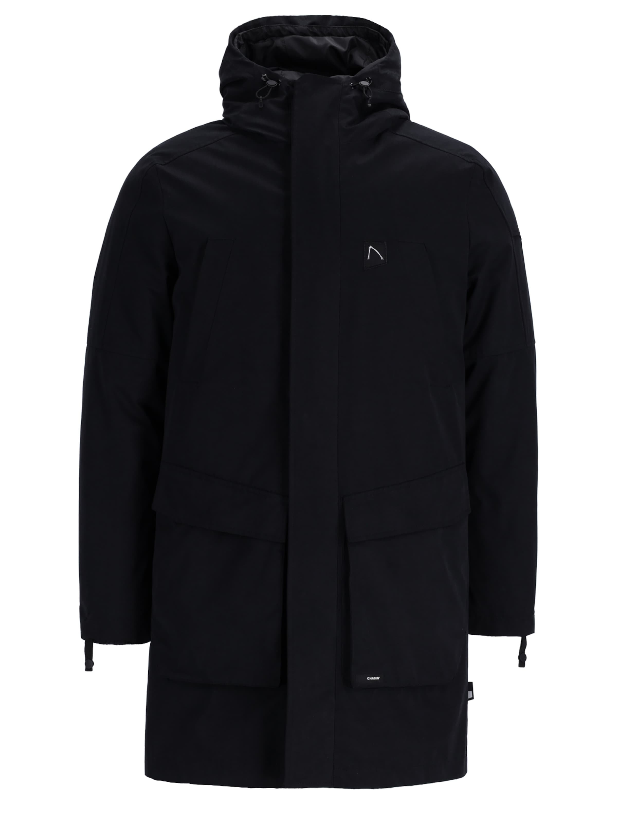 CHASIN' Functionele jas 'Stellar Parka' in Zwart: voorkant