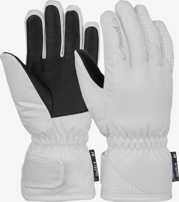 REUSCH Athletic Gloves 'Alice' in White: front