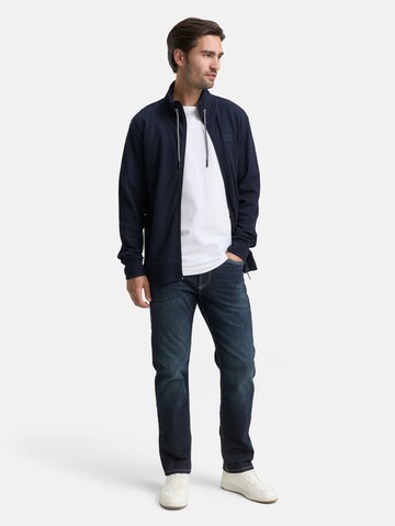 TOM TAILOR Sweat jacket in Blue