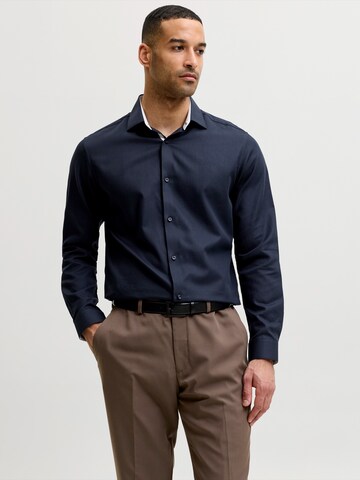 JACK & JONES - Ajuste estrecho Camisa 'JPRBLAPARKER' en azul: frente