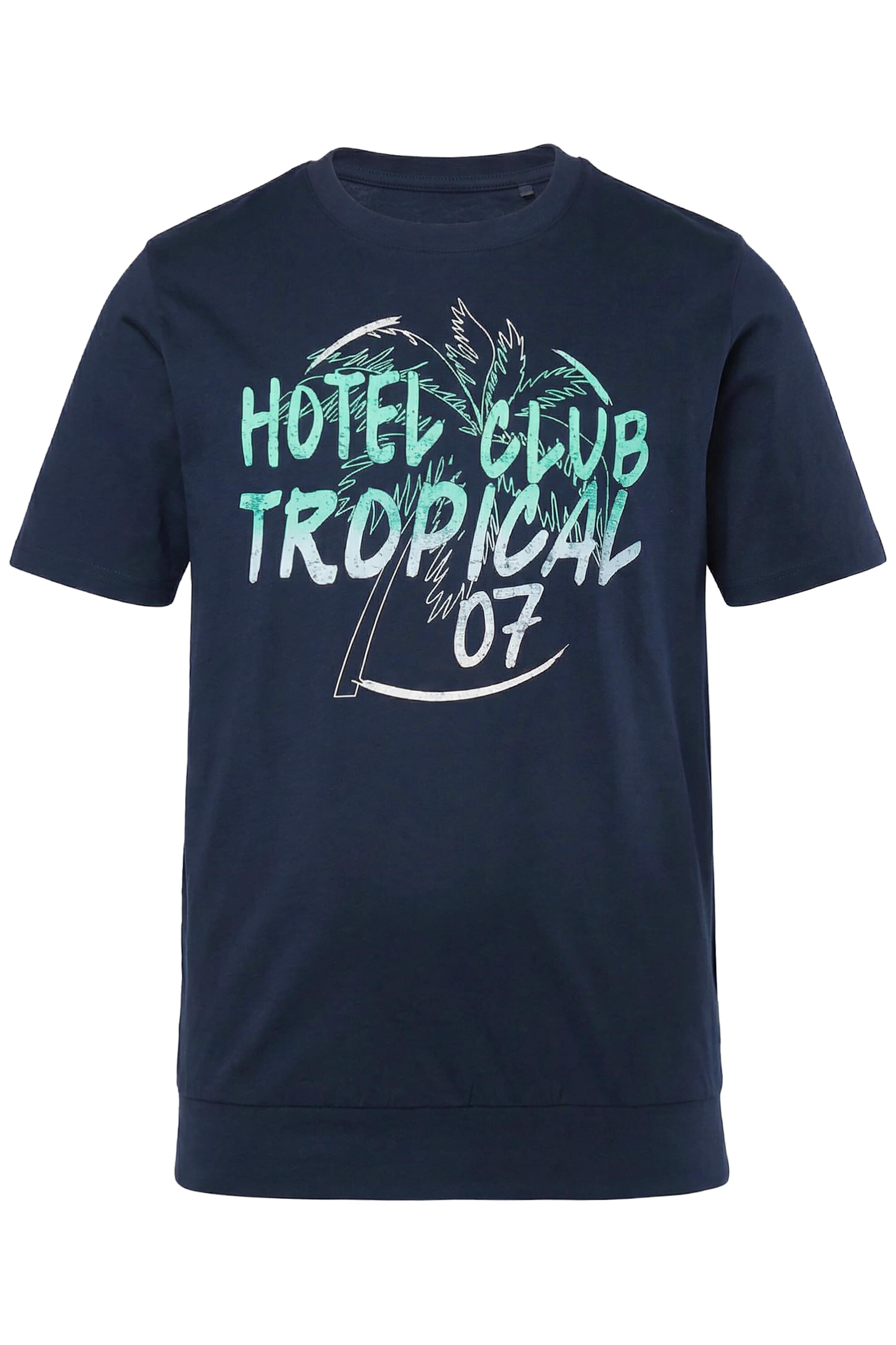 Men Plus Shirt in Blauw: voorkant