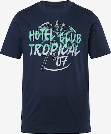 Men Plus Shirt in Blue: front