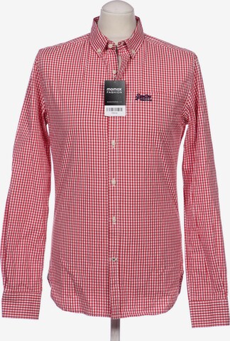 Superdry Button Up Shirt in S in Red: front