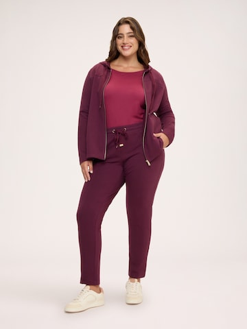 Fiorella Rubino - Slimfit Pantalón en rojo