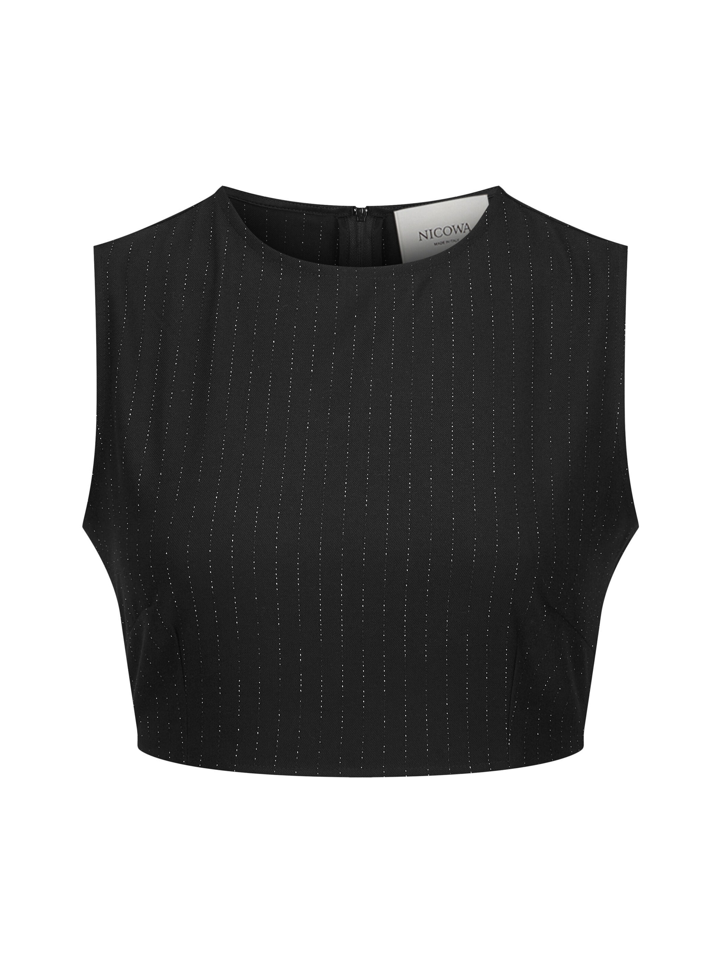 Nicowa Top in Zwart: voorkant