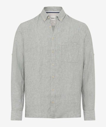 BRAX Button Up Shirt 'DIRK' in Grey: front