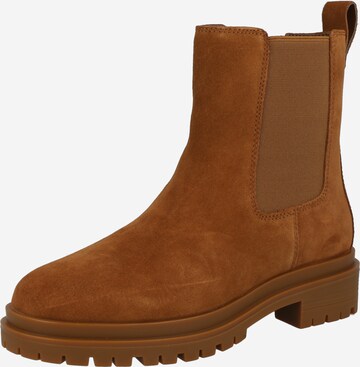 Lauren Ralph Lauren Chelsea boots 'CORINNE' in Bruin: voorkant