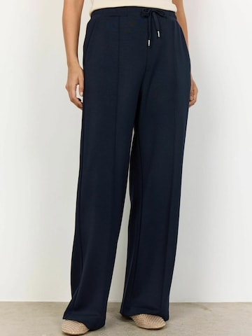 Wide Leg Pantalon 'BANU' Soyaconcept en bleu : devant
