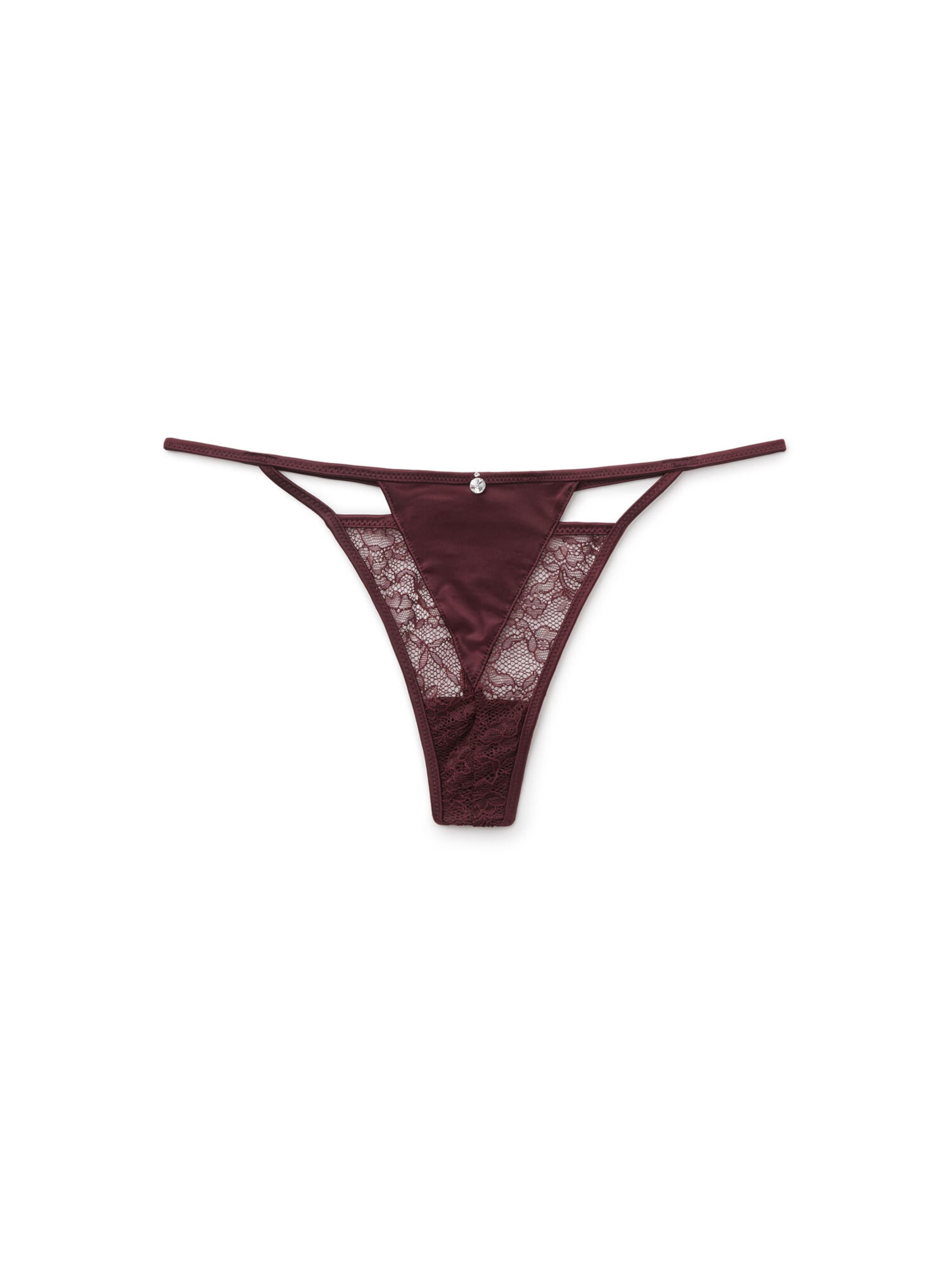 Tezenis String in L in burgunder, Produktansicht