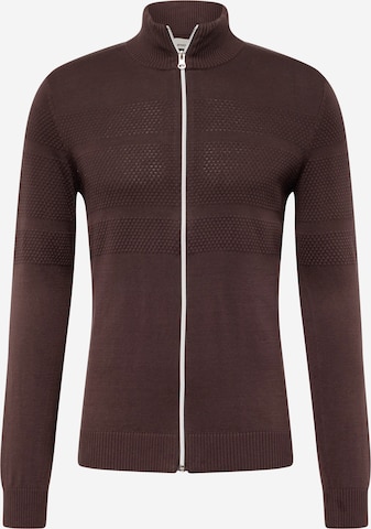 Vestes en maille BLEND en marron : devant