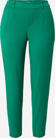 OBJECT Kalhoty se sklady v pase 'Lisa' – zelená: přední strana