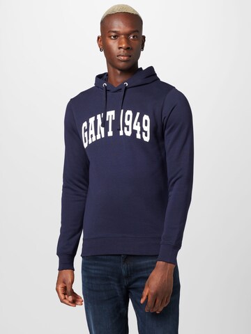 Sweat-shirt GANT en bleu : devant