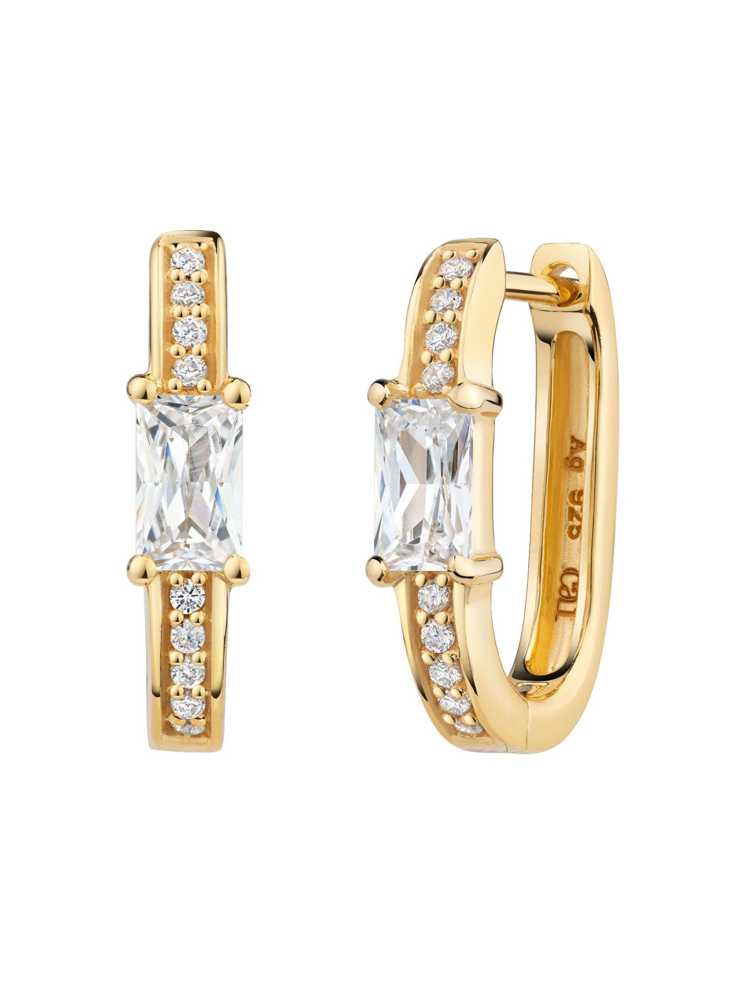 Boucles d'oreilles caï en jaune : devant