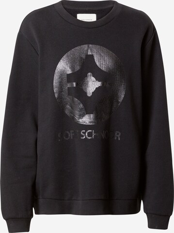 Sofie Schnoor Sweatshirt in Zwart: voorkant