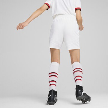 Regular Pantalon de sport 'AC Milan 24/25' PUMA en blanc