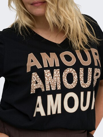 ONLY Carmakoma - Camiseta 'CARMAE' en negro