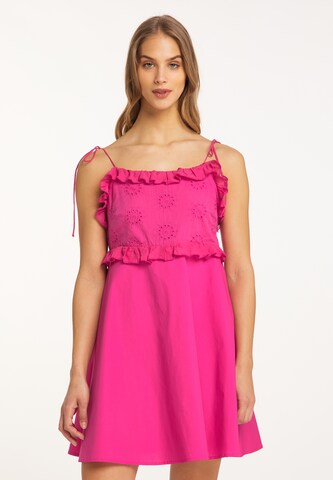 MYMO Sommerkleid 'Nolie' in Pink: predná strana