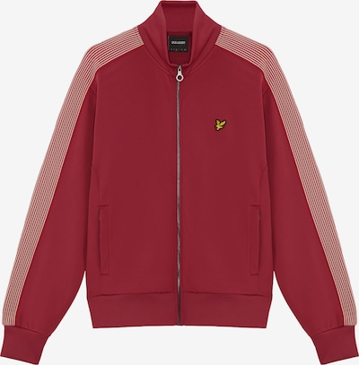 XS dydžio Džemperis iš Lyle & Scott, spalva – spanguolių spalva / balta, Prekių apžvalga