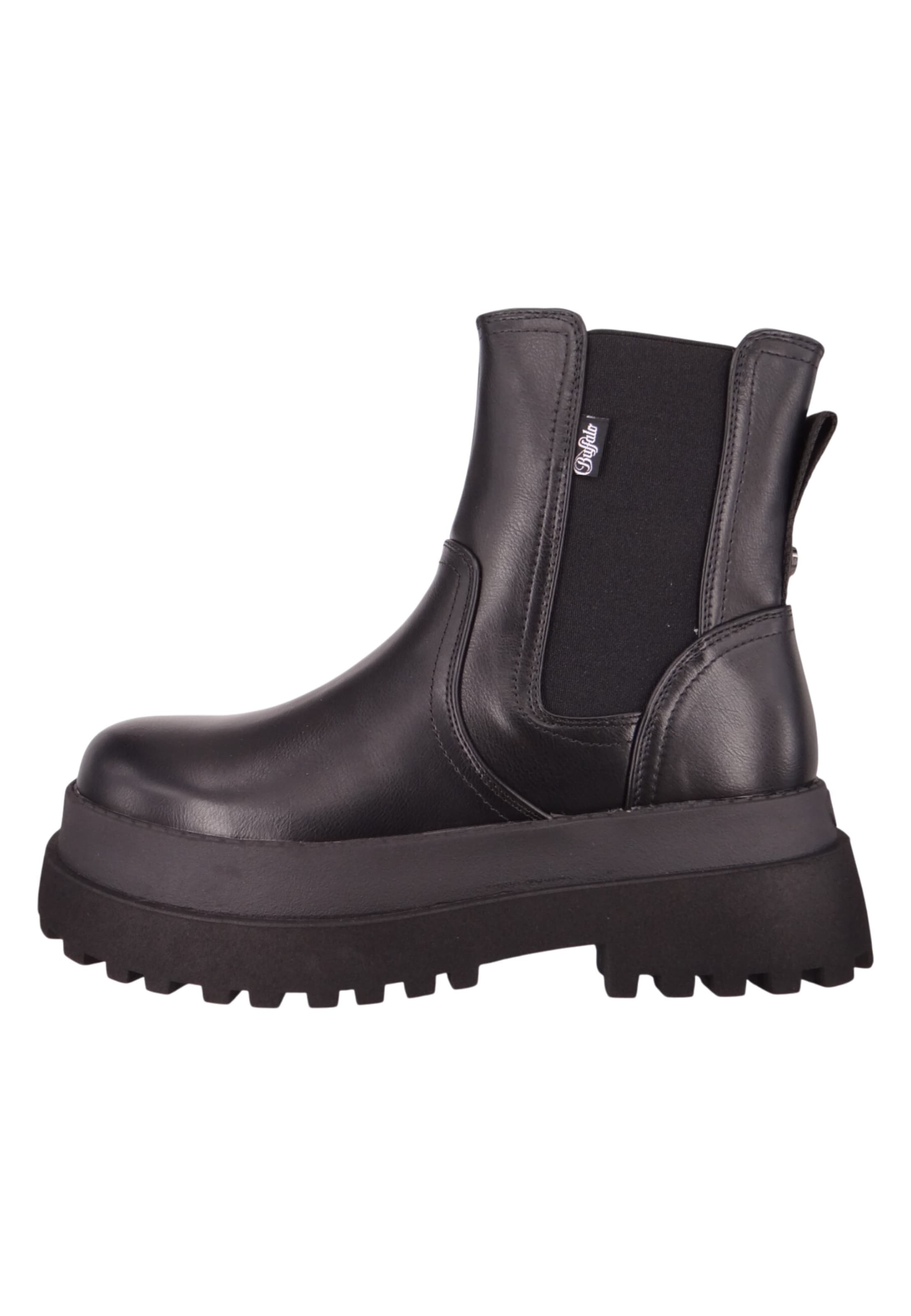 Chelsea Boots 'Pluto' BUFFALO en noir : devant