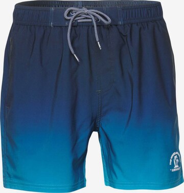 KOROSHI Plavecké šortky – modrá: přední strana