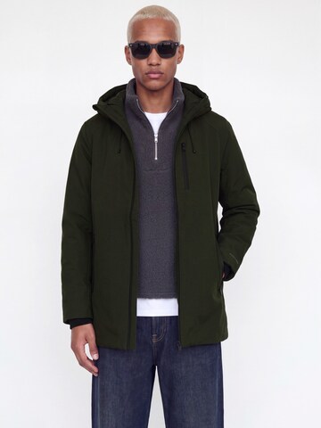 JACK & JONES Φθινοπωρινό και ανοιξιάτικο μπουφάν 'JJSAGE' σε πράσινο: μπροστά