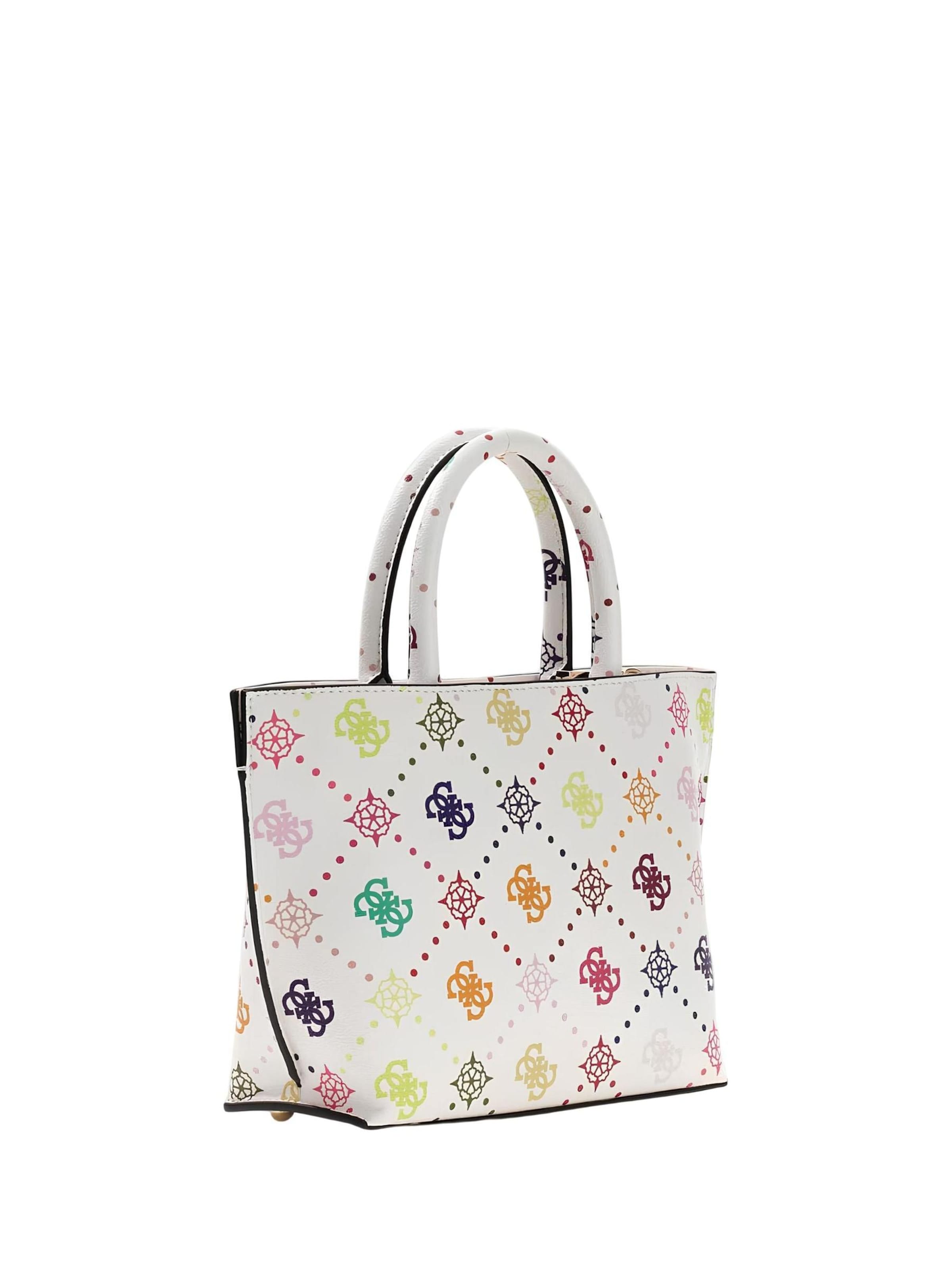 GUESS - Bolso de hombro 'Guess Sac Bandoulière Emelie Logo Top Zip Multi Logo GM992875' en Mezcla de colores