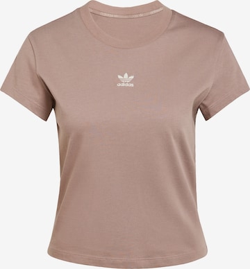 ADIDAS ORIGINALS Shirt 'Essentials' in Brown: front