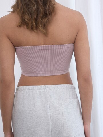 self. Bandeau Bra in Purple