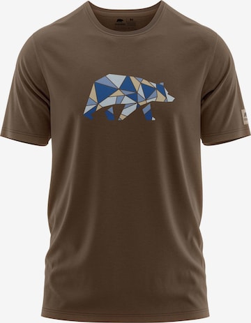 FORSBERG Shirt 'Espenson T-Shirt mit Brustlogo' in Braun: Vorderseite