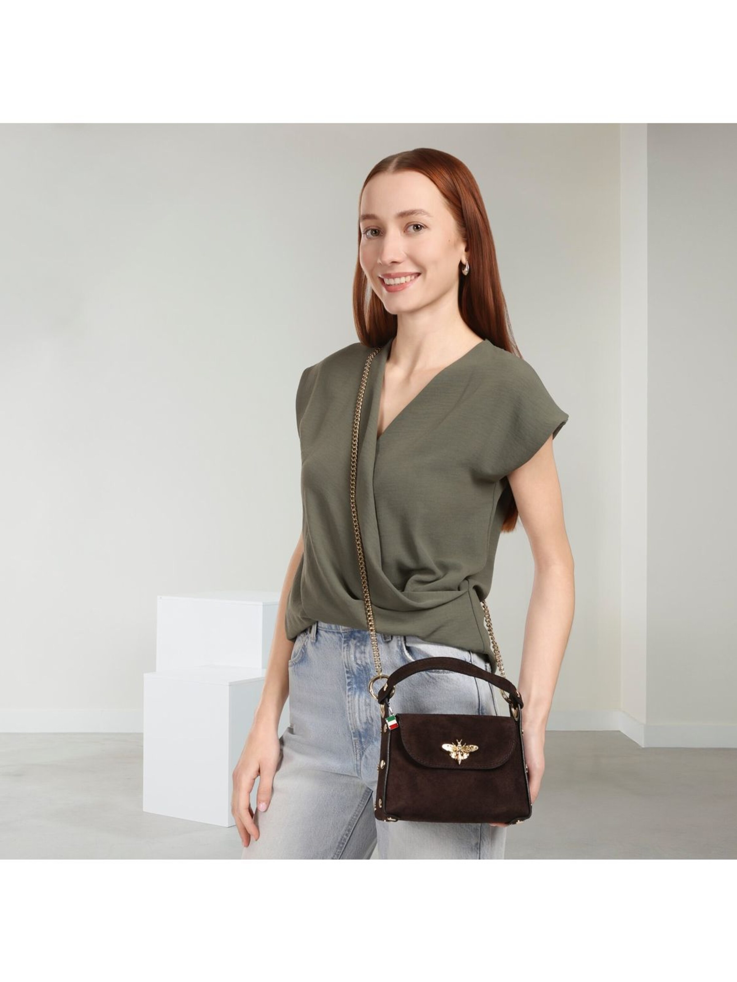 Florence Shoulder Bag in Brown