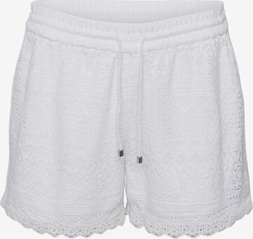 Loosefit Pantaloni 'Lima' di PIECES in bianco: frontale
