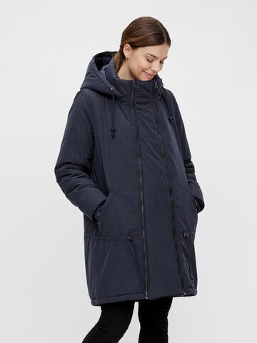 Parka d’hiver 'Tikkamaddy' MAMALICIOUS en bleu : devant