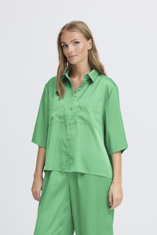 ICHI Shirt in Green: front