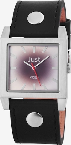 JUST Analog Watch in Black: front