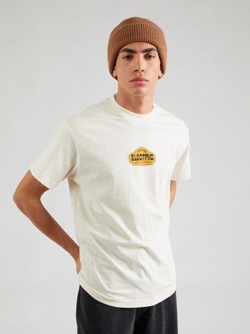 Iriedaily - Camiseta 'Coffeelectric' en blanco