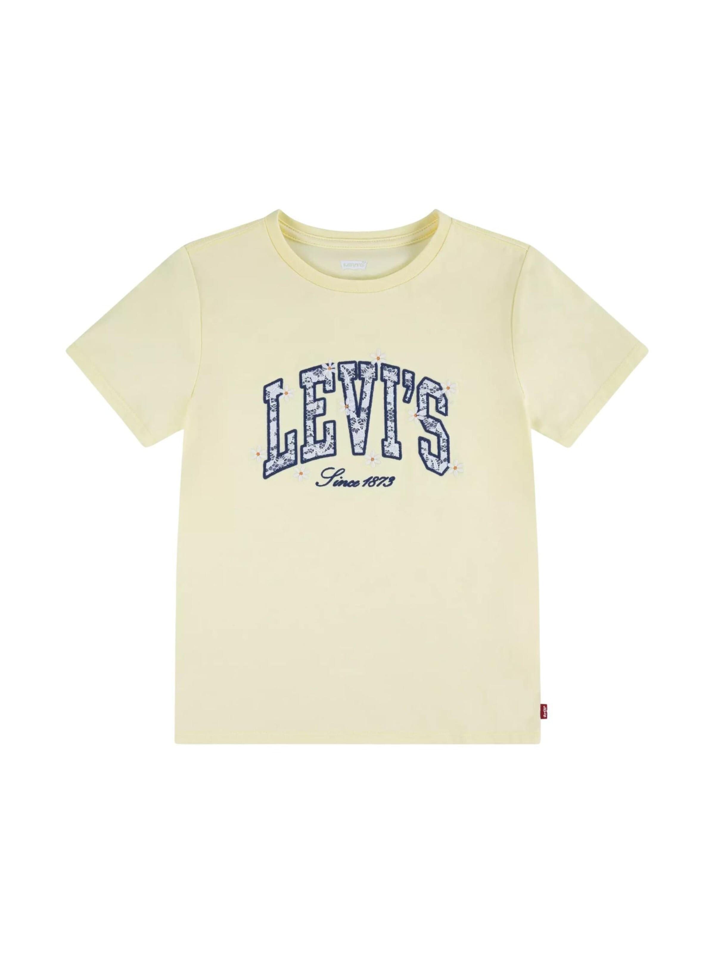 T-Shirt Levi's Kids en jaune : devant