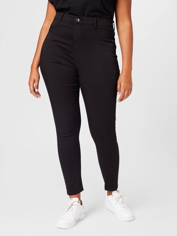 Dorothy Perkins Curve Skinny Τζιν 'Frankie' σε μαύρο: μπροστά