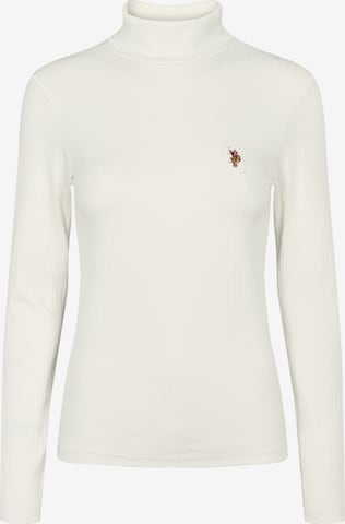 Pull-over 'Karla' U.S. POLO ASSN. en blanc : devant