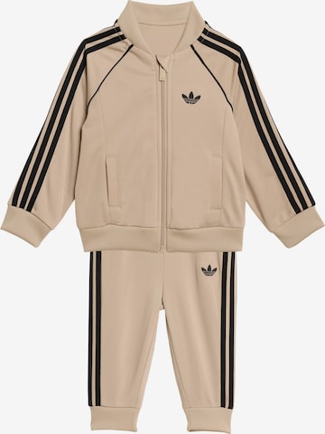 ADIDAS ORIGINALS Joggingpak 'Sst' in Beige: voorkant