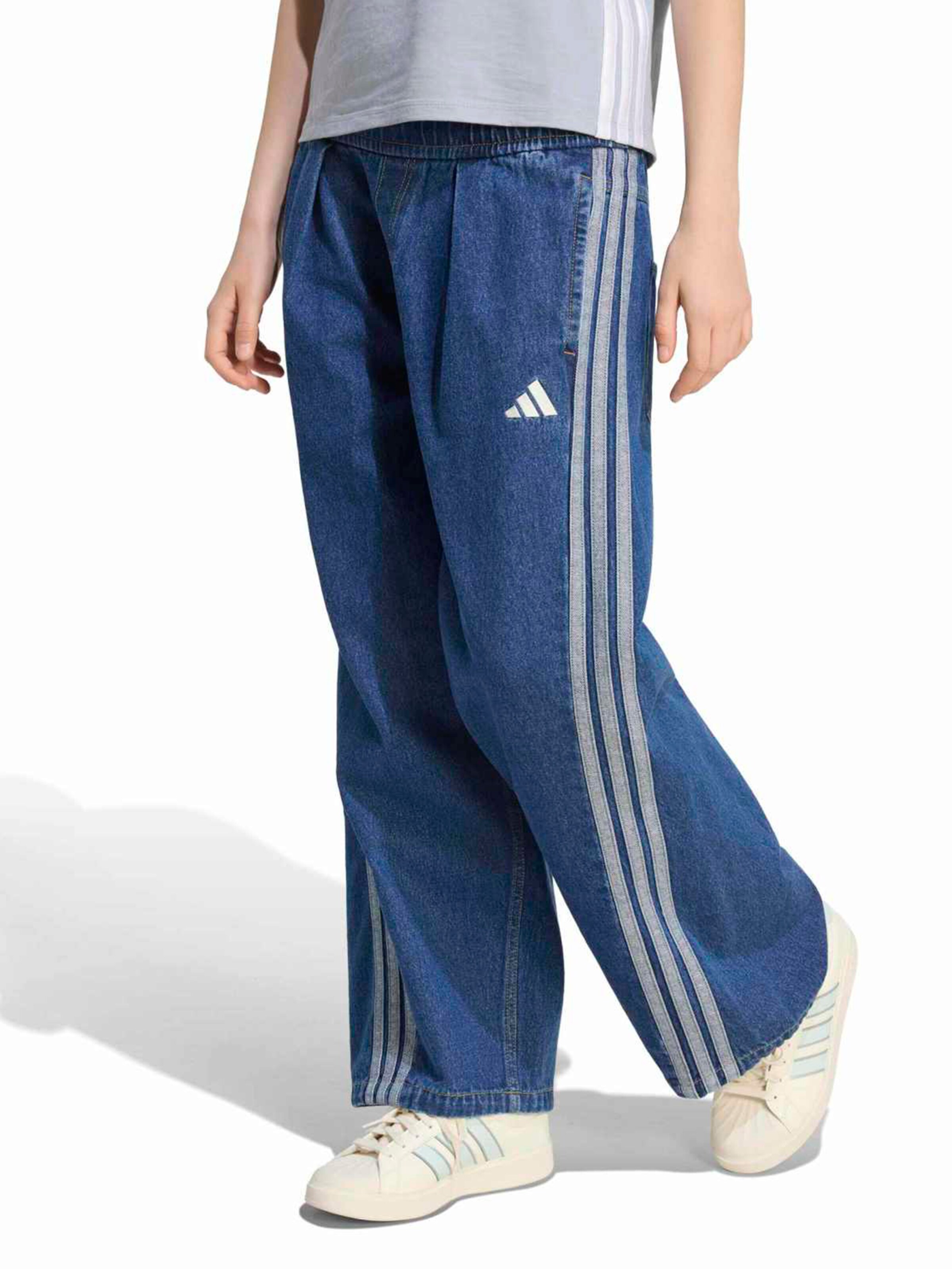 ADIDAS SPORTSWEAR - Perna larga Calças de desporto em azul: frente