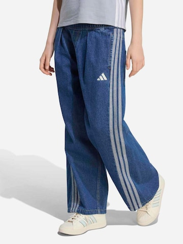 ADIDAS SPORTSWEAR Wide Leg Urheiluhousut värissä sininen: etupuoli