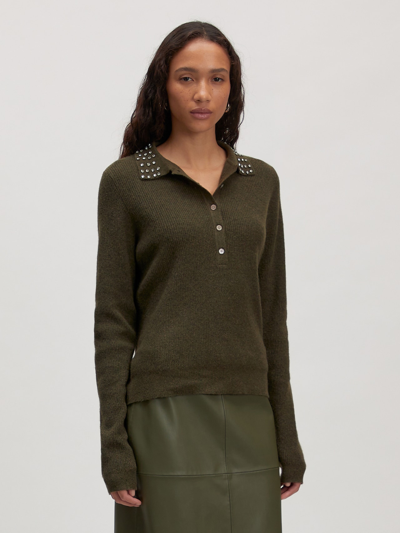 EDITED Pullover 'Giuliana' cachi