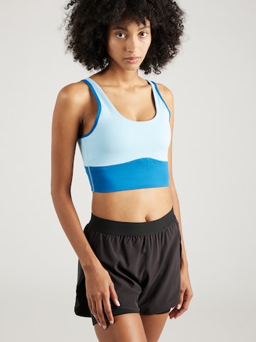 UNDER ARMOUR Bustier Sporttop in Blauw: voorkant