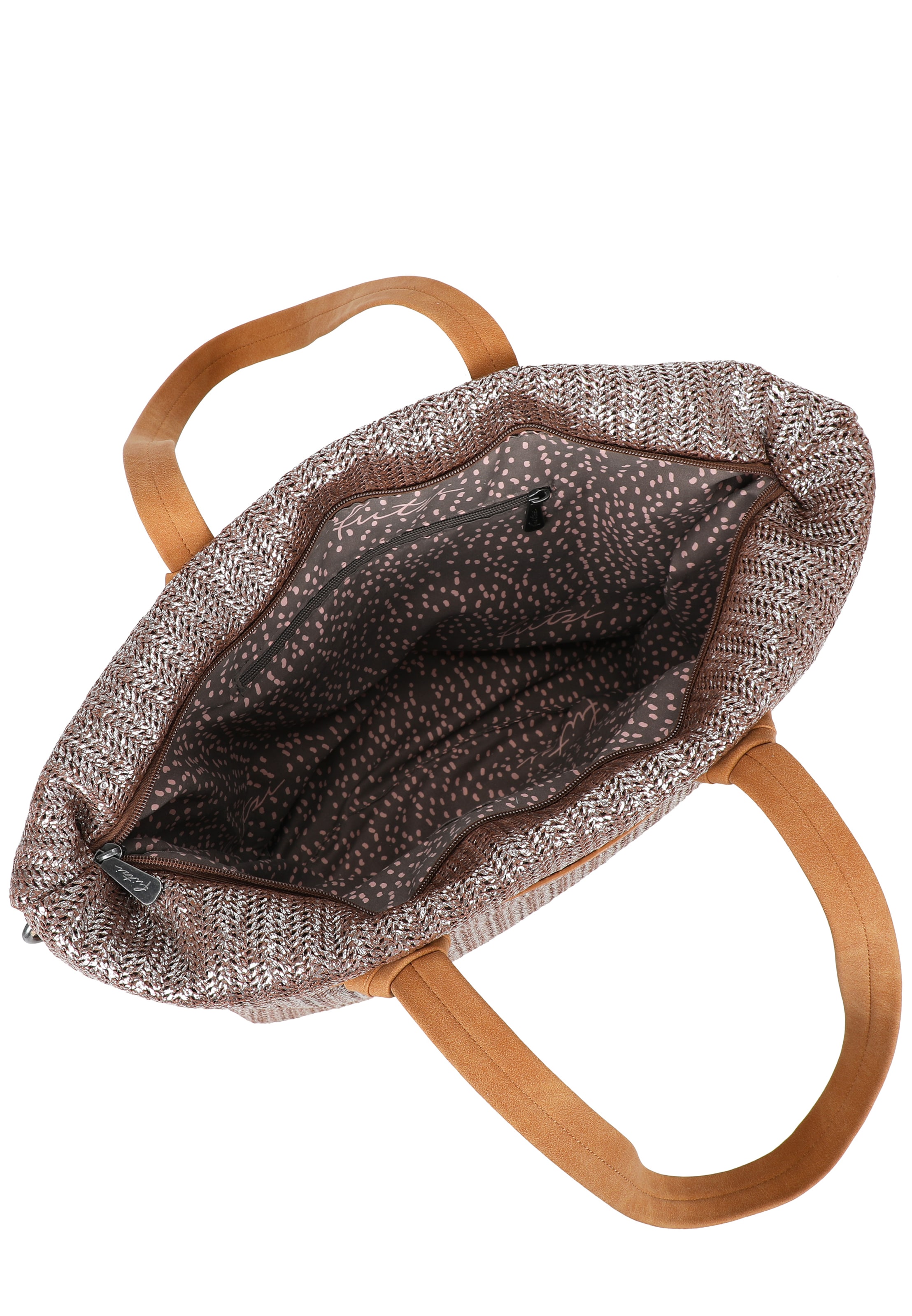 Fritzi aus Preußen Shopper 'Limited Painted Straw' in Bruin