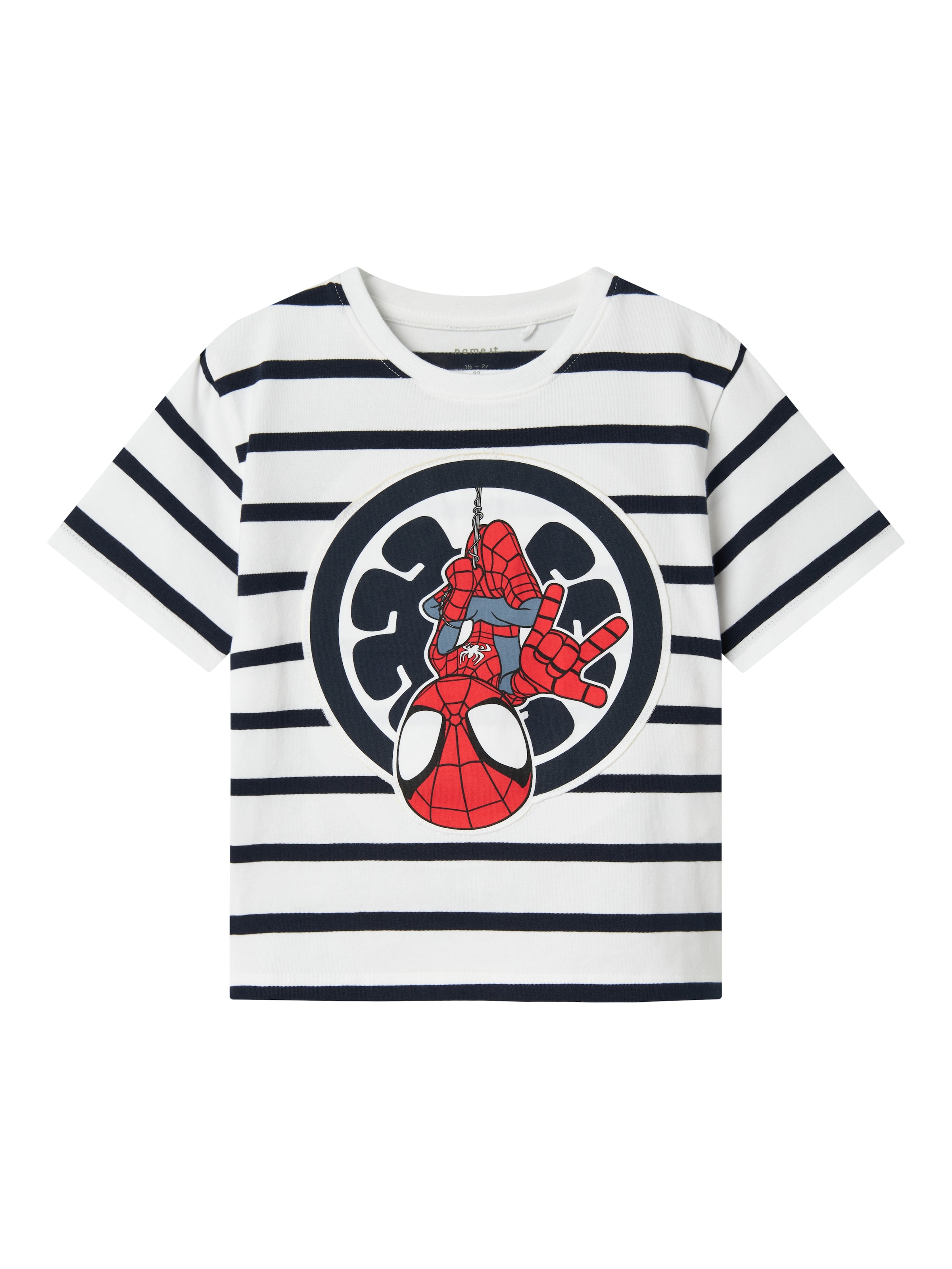 NAME IT Shirt 'NMMMULIN SPIDER' in White: front