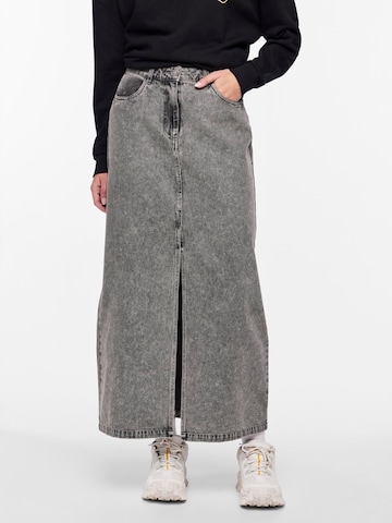 PIECES Skirt 'DANU' in Grey: front