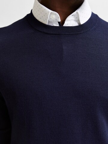 SELECTED HOMME Pullover 'Town' in Blau