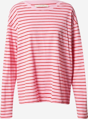 rozā Lindex T-Krekls 'Ellen': no priekšpuses