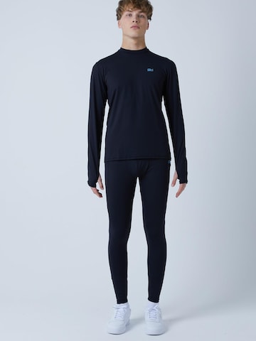 SPORTKIND - Camiseta funcional 'High Neck Long Sleeve Shirt' en negro