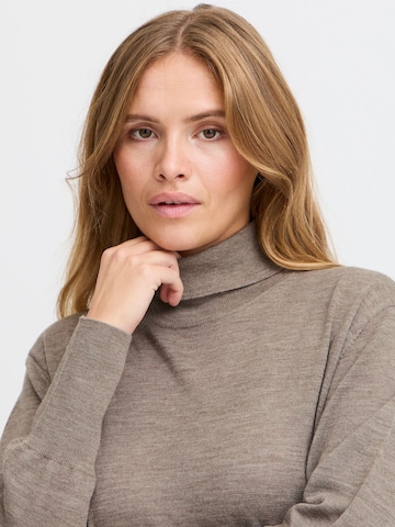 PULZ Jeans Pullover 'PZSadie' in Braun